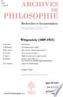 Archives de philosophie