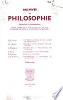 Archives de philosophie