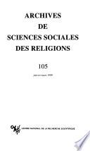 Archives de sciences sociales des religions