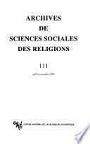 Archives de sciences sociales des religions