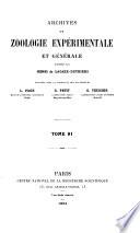 Archives de zoologie expérimentale et générale