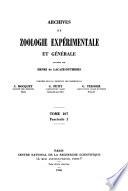 Archives de zoologie expérimentale et générale