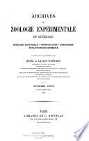 Archives de zoologie expérimentale et générale