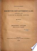 Archives Départementales de la Marne antérieures à 1790