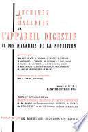 Archives des maladies de l'appareil digestif et de la nutrition