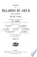 Archives des maladies du coeur, des vaisseaux et du sang