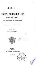 Archives des missions scientifiques et littéraires