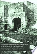 Archives des missions scientifiques et littéraires