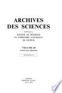 Archives des sciences
