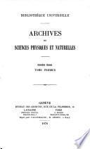Archives des sciences physiques et naturelles