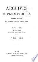 Archives diplomatiques