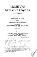 Archives diplomatiques