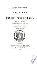 Archives du Comité d'archéologie américaine