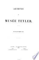 Archives du Musée Teyler