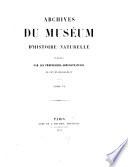 Archives du Muséum d'Histoire Naturelle