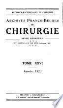 Archives franco-belges de chirurgie