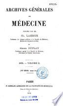 Archives générales de médecine