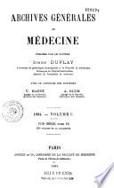 Archives générales de médecine