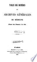 Archives generales de medecine