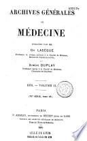 Archives générales de médecine