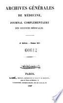Archives generales de medecine