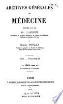 Archives générales de médecine