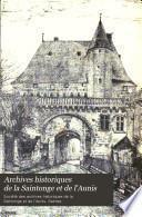 Archives historiques de la Saintonge et de l'Aunis