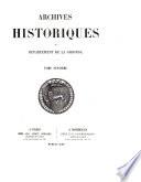 Archives historiques du département de la Gironde