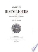 Archives historiques du département de la Gironde