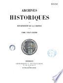 Archives historiques du département de la Gironde