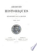 Archives historiques du département de la Gironde