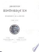 Archives historiques du département de la Gironde