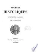 Archives Historiques Du Departement De La Gironde