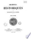 Archives historiques du département de la Gironde
