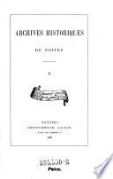 Archives historiques du Poitou