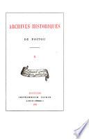 Archives Historiques du Poitou