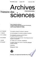 Archives Internationales D'histoire Des Sciences