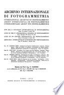 Archives Internationales de Photogrammétrie