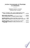 Archives internationales de physiologie et de biochimie