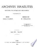 Archives israélites