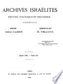 Archives israélites
