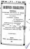 Archives israélites