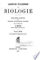 Archives italiennes de biologie