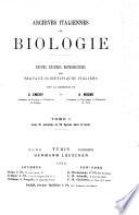 Archives italiennes de biologie