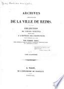 Archives legislatives de la ville de Reims