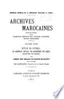 Archives Marocaines