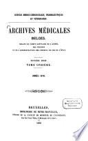 Archives médicales belges