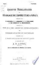 Archives néerlandaises de physiologie de l'homme et des animaux
