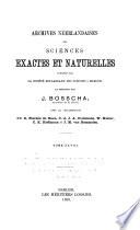 Archives néerlandaises des sciences exactes et naturelles