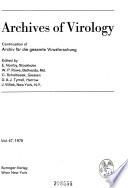 Archives of Virology